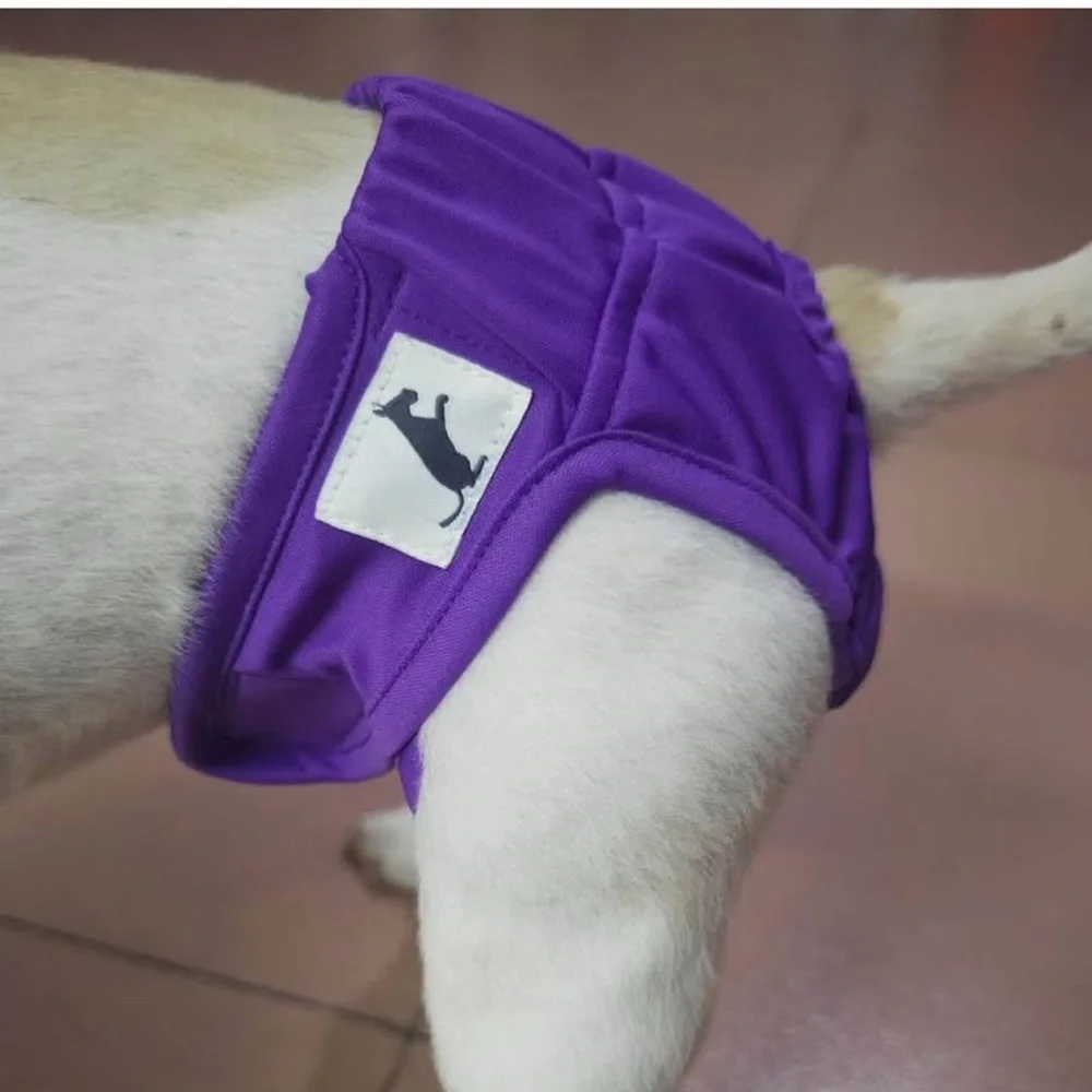 3 Pack Pet Sanitary Diaper Menstrual Pants Fastener Tape Comfortable Size M